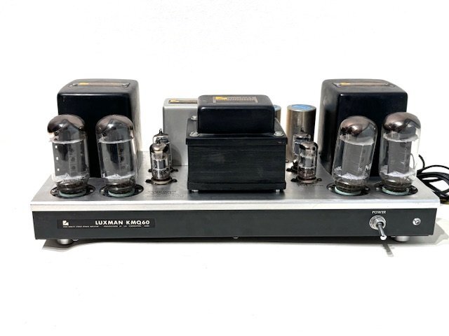 【ヴィンテージ】LUXMAN ラックスマン KMQ60 真空管 テレオパワーアンプ STERFO POWER AMPLIFIER 30-30 WATTS 管球式 音響の画像2