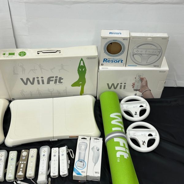 H441^*Nintendo Nintendo Wii body 3 pcs summarize RVL-001/ balance Wii board / remote control 8 piece /nn tea k5 piece / soft 16ps.@ other accessory electrification OK ①