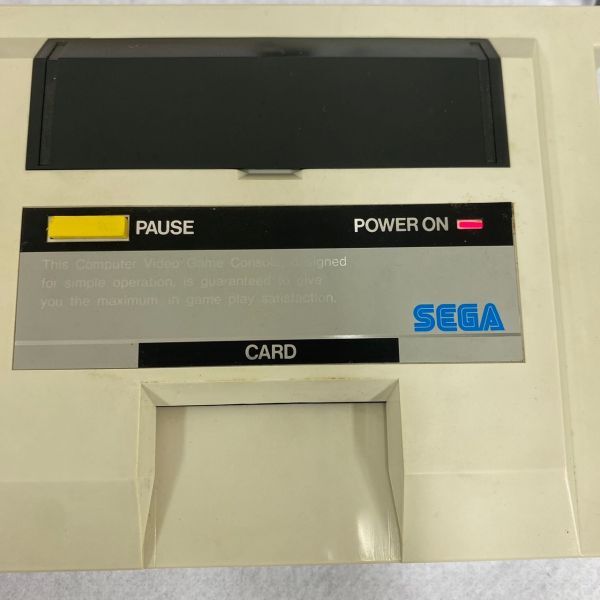 H310-K54-80 SEGA MARK III セガ マーク3 本体 ソフト4本 アレックスキッド BMXトライアル 他/保証書/説明書/箱/ハガキ/他 付き 通電OK ③_画像6