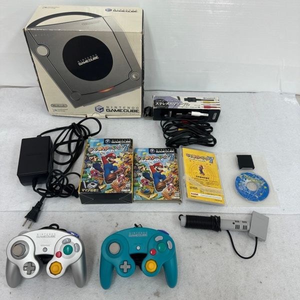 H431-O18-3274 Nintendo Nintendo GAMECUBE Game Cube DOL-101 silver body / controller 2 piece / cable / soft attaching GC electrification OK ①