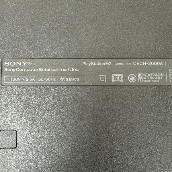 H428-O46-380 SONY Sony PlayStation3 PlayStation 3 body CECH-2000A charcoal black PS3 ①