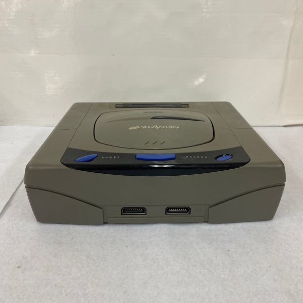 H322-K18-5063 SEGA SATURN セガサターン HST-3200 本体 説明書/ハガキ/バーチャスティック/コントローラー/ソフト1本付き ③_画像4