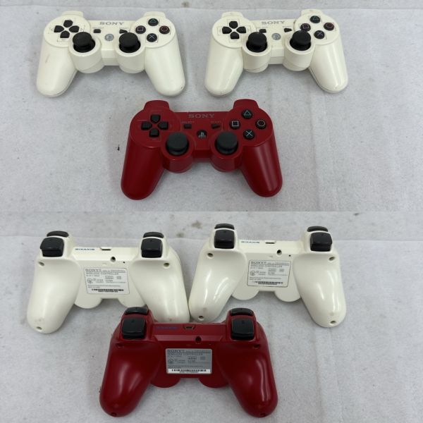 H415-K44-4643 SONY Sony PlayStation3 PlayStation 3 body CECH-3000A white / controller 3 piece / cable PS3 electrification OK ①