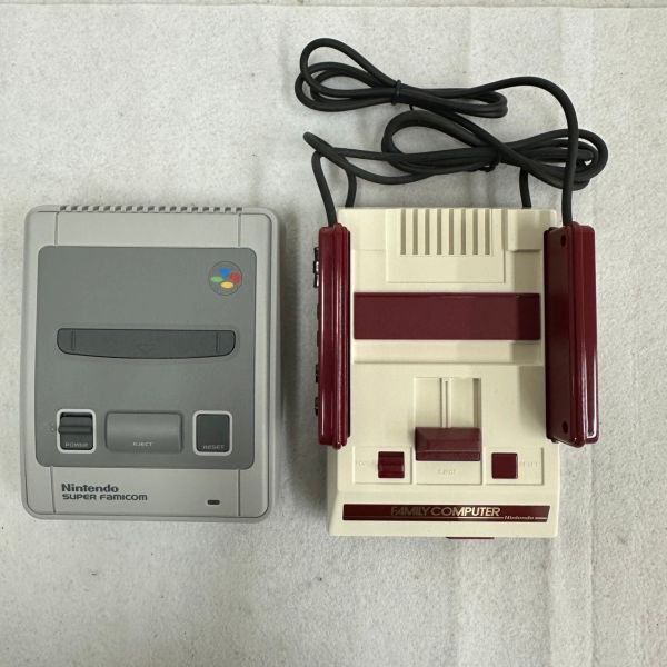H410-O35-1646 Nintendo Classic Mini double pack Famicom CLV-101/ Super Famicom CLV-301 electrification */AC adaptor / box opinion attaching ①
