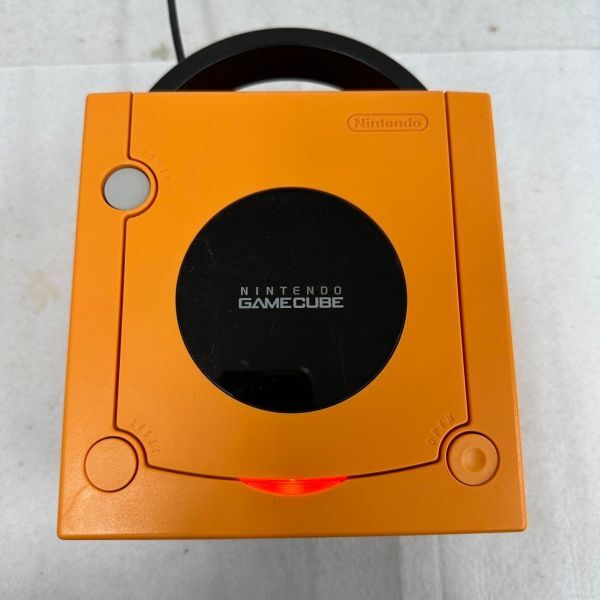 H406-O49-114 Nintendo Nintendo GAMECUBE Game Cube DOL-001 orange body / cable / controller / box / soft 2 ps attaching GC electrification O①