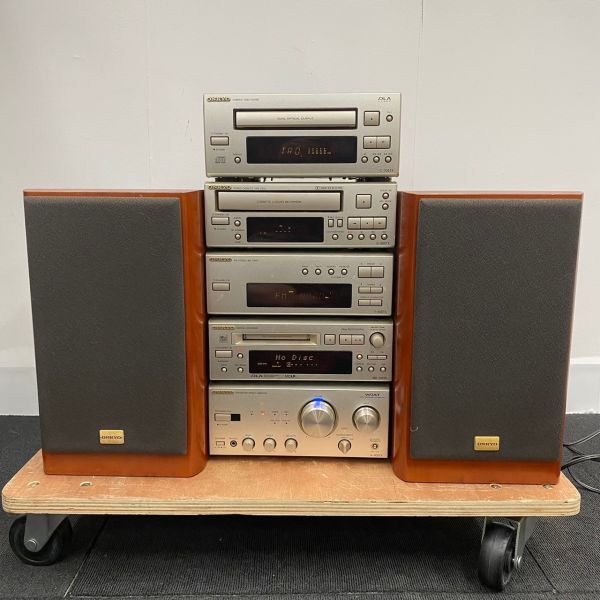 H532-O52-93 ONKYO オンキョー システムコンポ/スピーカー D-102TX/アンプ A-905TX/チューナー T-405TXK-505TX/C-705TX/MD-105TX ⑤_画像3