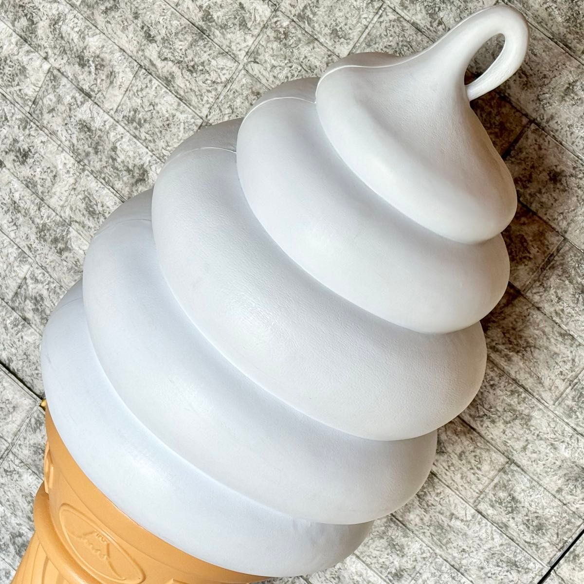富士クリップ ソフトクリームの置物 特大サイズ