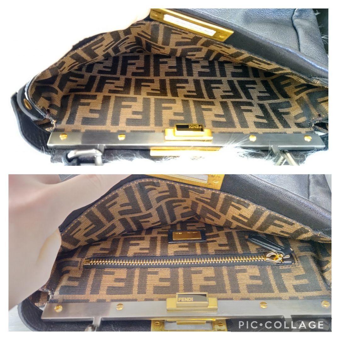 【鑑定済 極美品】FENDI ピーカブー ミディアム ブラック 2way ズッカ_画像6