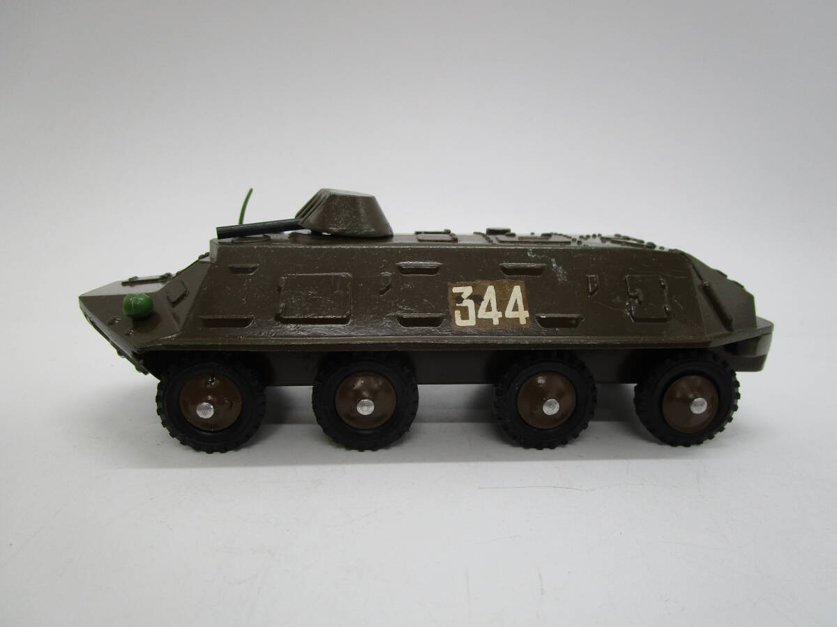 old Russia made? die-cast tank minicar total length 15. present condition (MCDXS