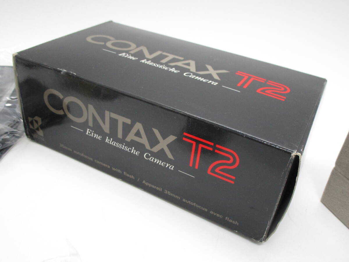 CONTAX Contax T2 camera empty box case attaching present condition goods (FKMYY