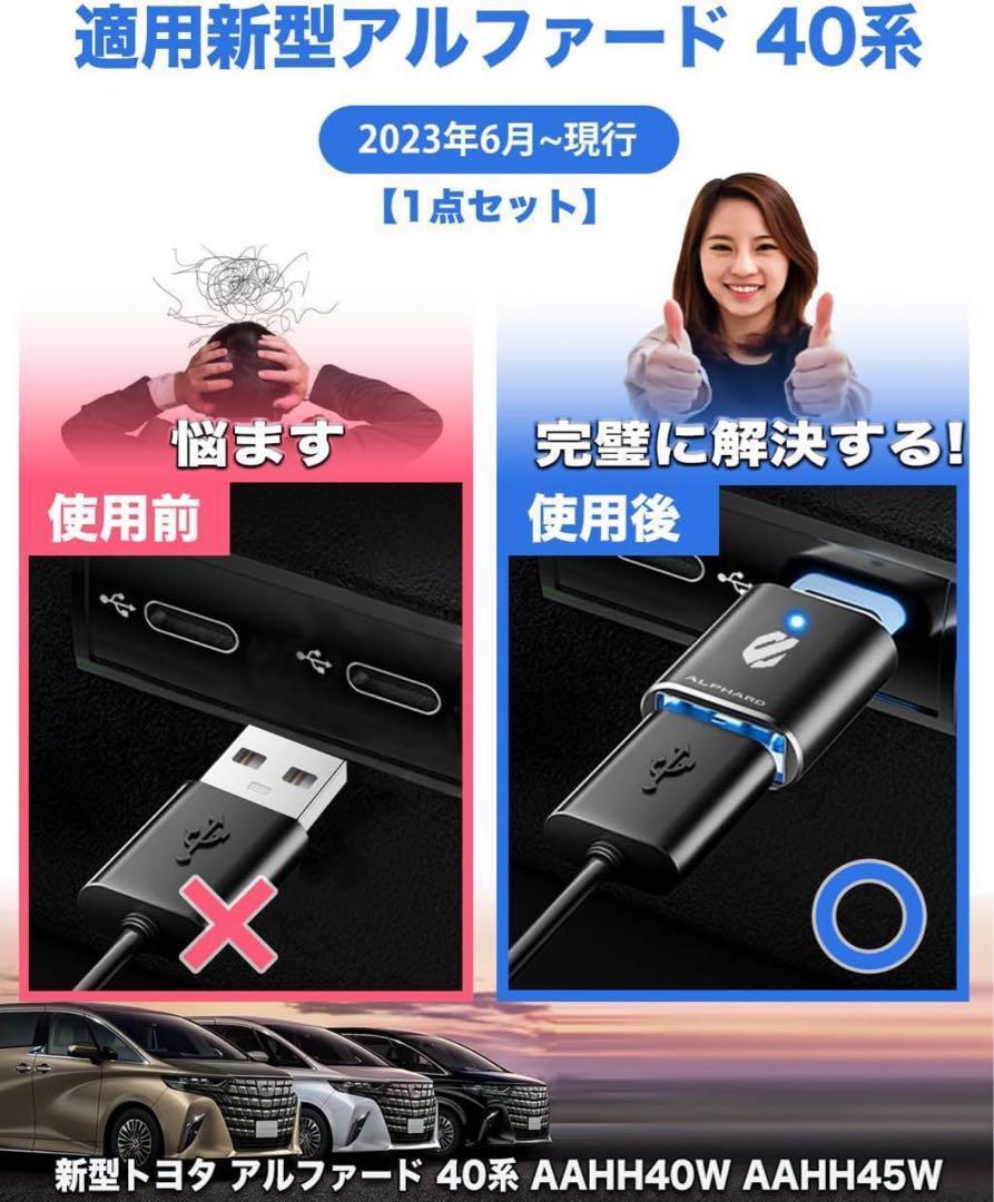 高速データ変換USB 変換アダプタ　トヨタ専用 新型アルファード 40系_画像2