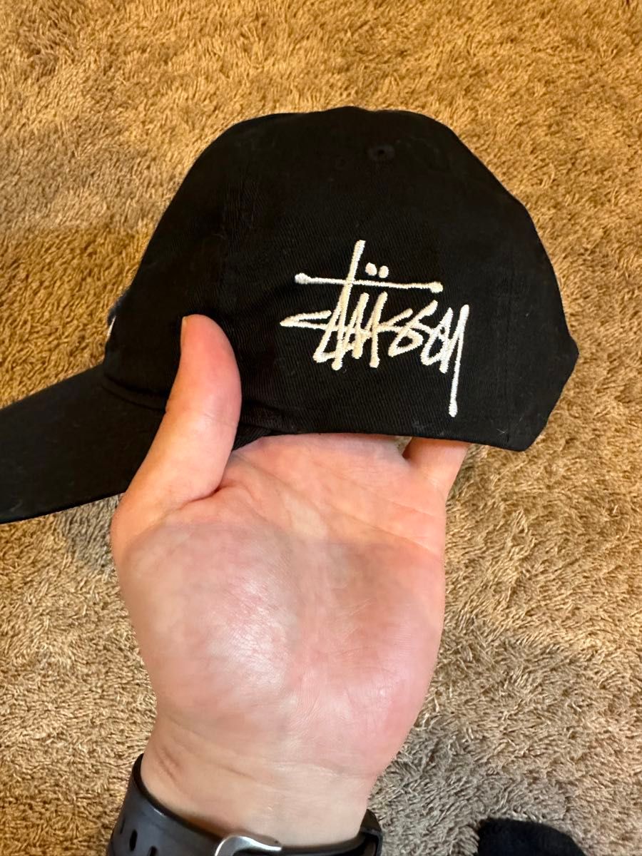 STUSSY キャップ ブラック