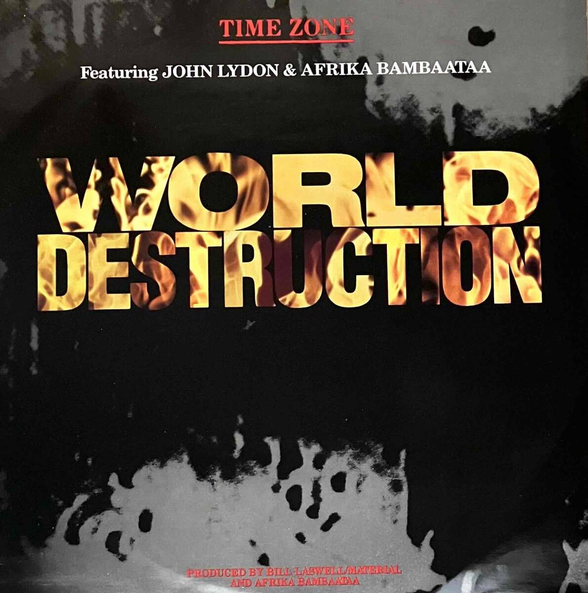 Time Zone Featuring John Lydon & Afrika Bambaataa / World Destruction【12''】1984 / UK / Virgin / VS 743-12_画像1
