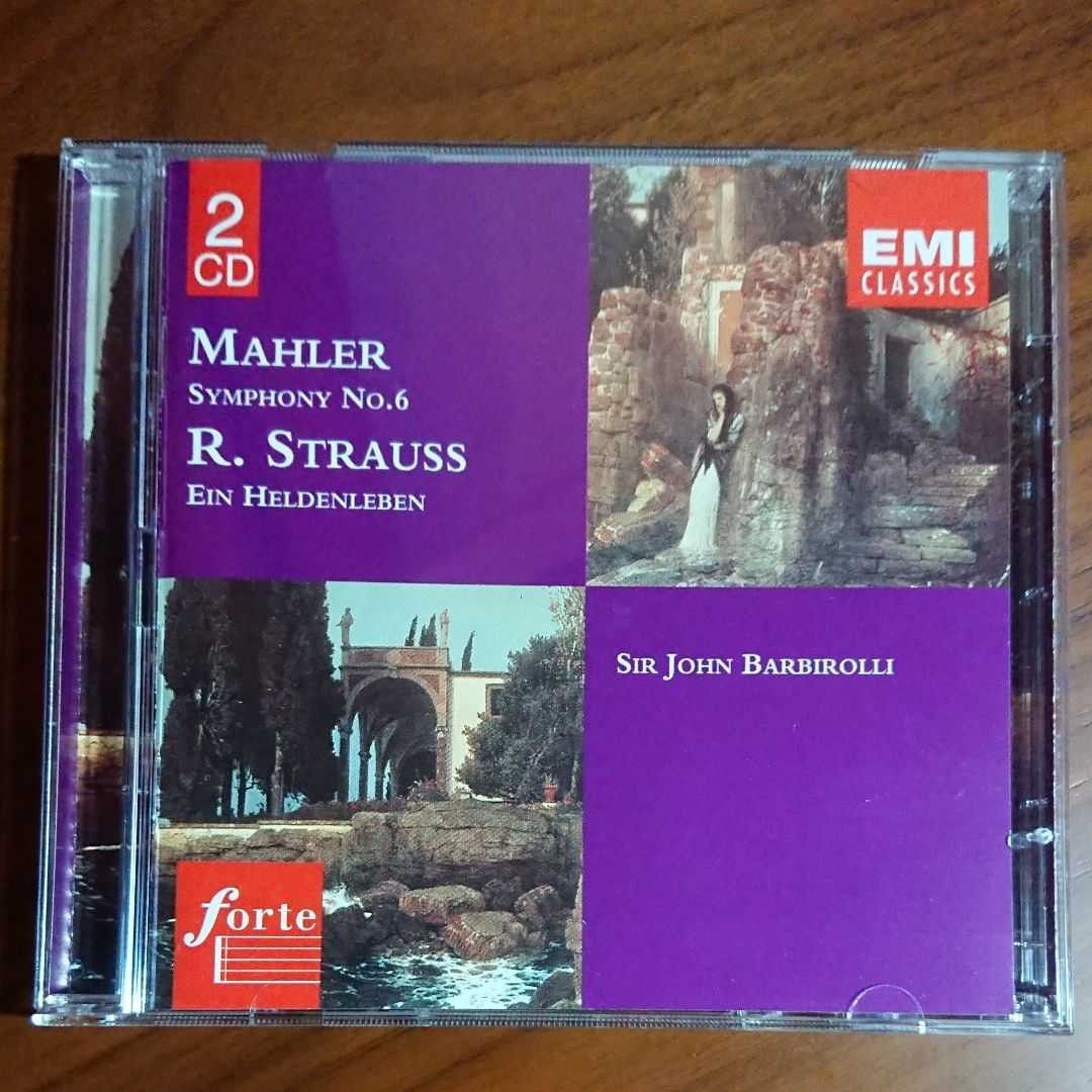 マーラー 交響曲第６番「悲劇的」、英雄の生涯/ バルビローリ&フィルハーモニア