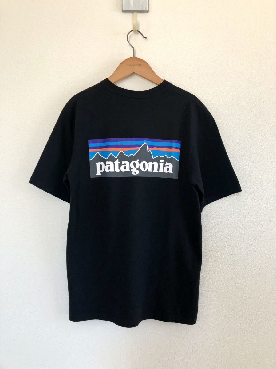 Patagonia パタゴニア 半袖 Tシャツ M’s P-6 Logo Responsibili-Tee レスポンシビリティー XS ブラック 黒 レディース　女性 にも_画像1