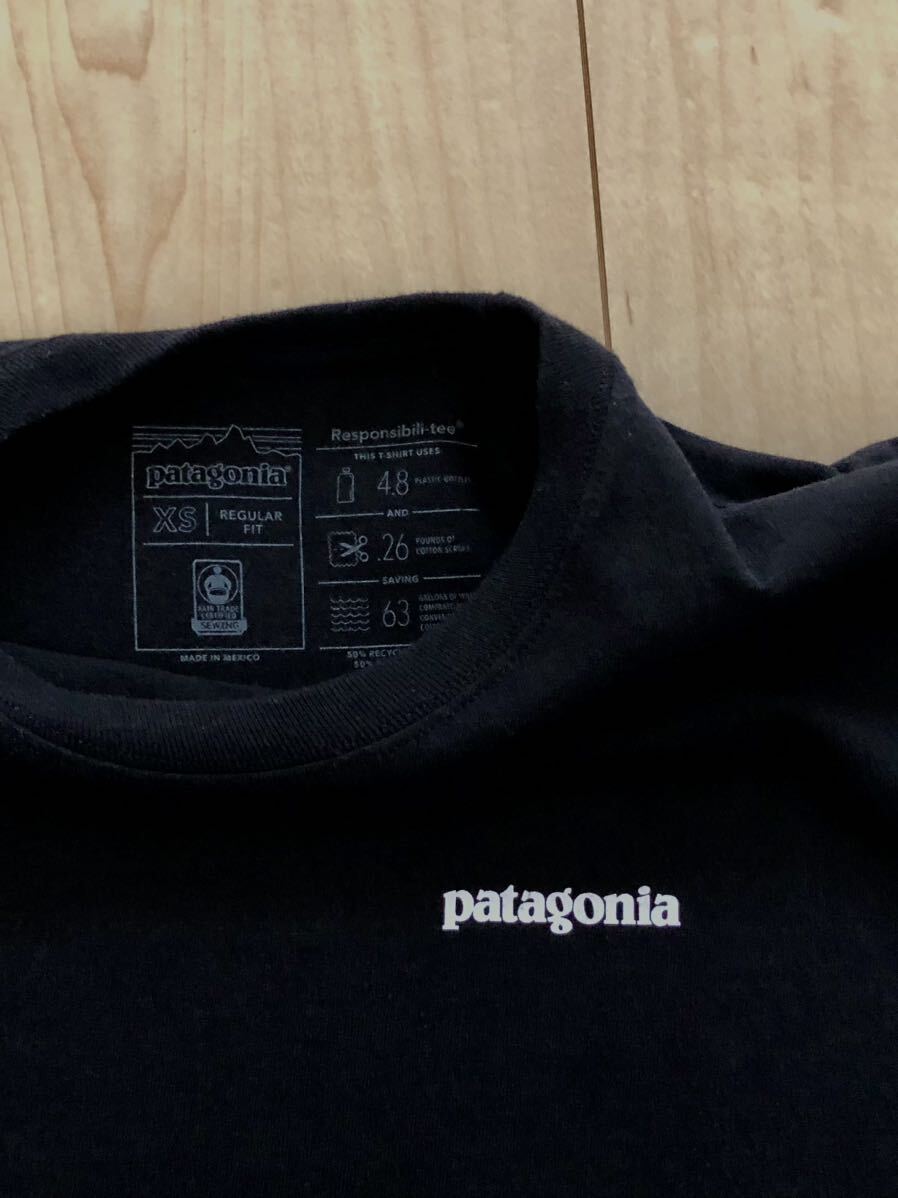 Patagonia パタゴニア 半袖 Tシャツ M’s P-6 Logo Responsibili-Tee レスポンシビリティー XS ブラック 黒 レディース　女性 にも_画像8