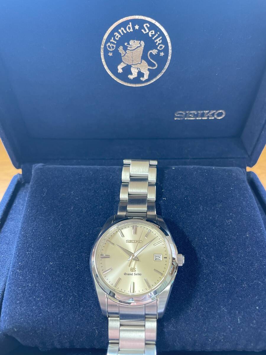 コンプリートサービス 済 美品 セイコー SEIKO グランドセイコー Grand Seiko SBGX063 シルバー クォーツ時計 腕時計の画像3