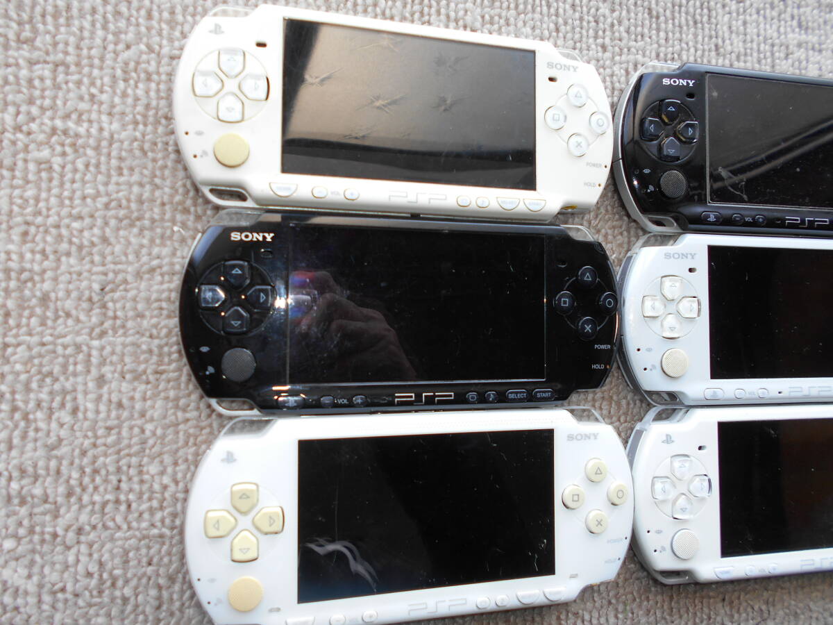 ☆ジャンク品扱いSONY PSP本体のみ（カバー無し、シールがれあり）PSP-3000Ｘ3個PSP－1000.2000.2001Ｘ各1個　まとめて6個セット中古　_画像7