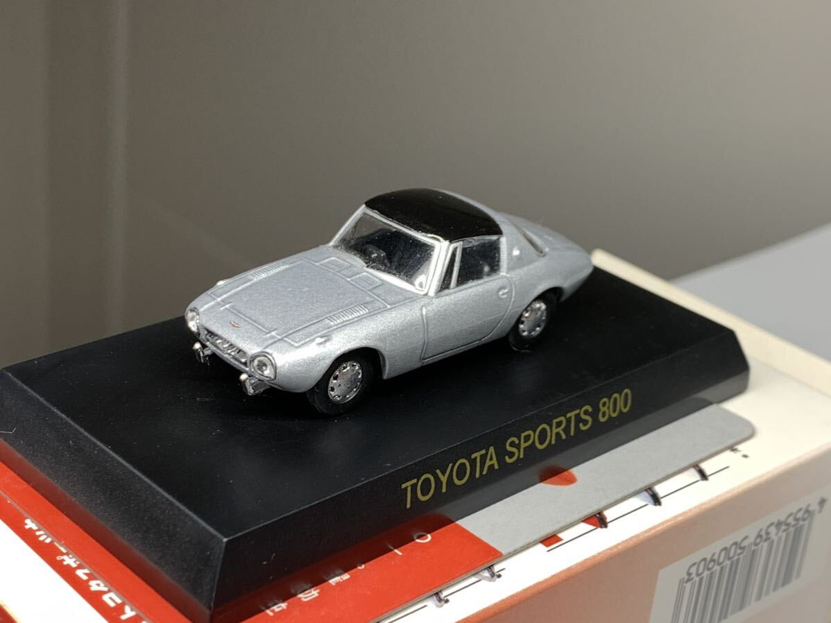 京商 CVS 1/64 トヨタ トヨタスポーツ 800 ヨタハチ シルバー 銀 Miniature Collection of TOYOTA Sports Cars ミニカー_画像2
