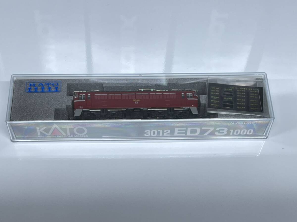 1 jpy start kato Kato National Railways ED 73 shape 1000 number pcs alternating current electric locomotive product number 3012 single goods 