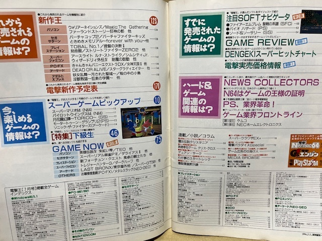 電撃王　1996年　7月号　メディアワークス　パソコン・ゲーム雑誌　表紙：矢部美穂_画像3
