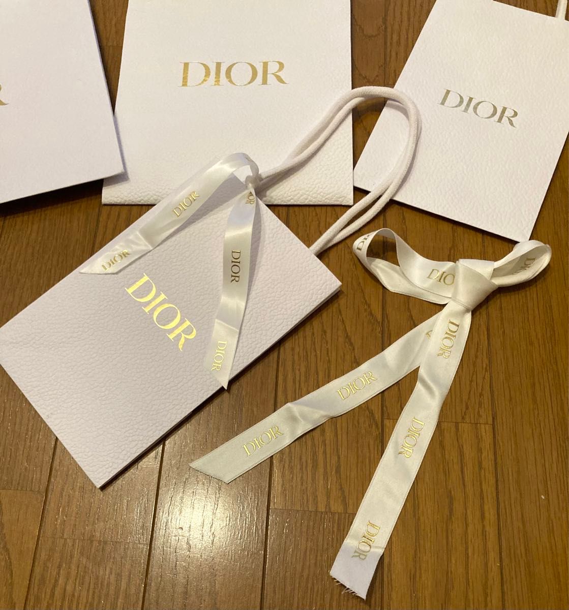 DIOR ディオール ショッパー 4枚リボン ショッパー 紙袋 ショップ袋 Dior DIOR クリスチャンディオール ディオール