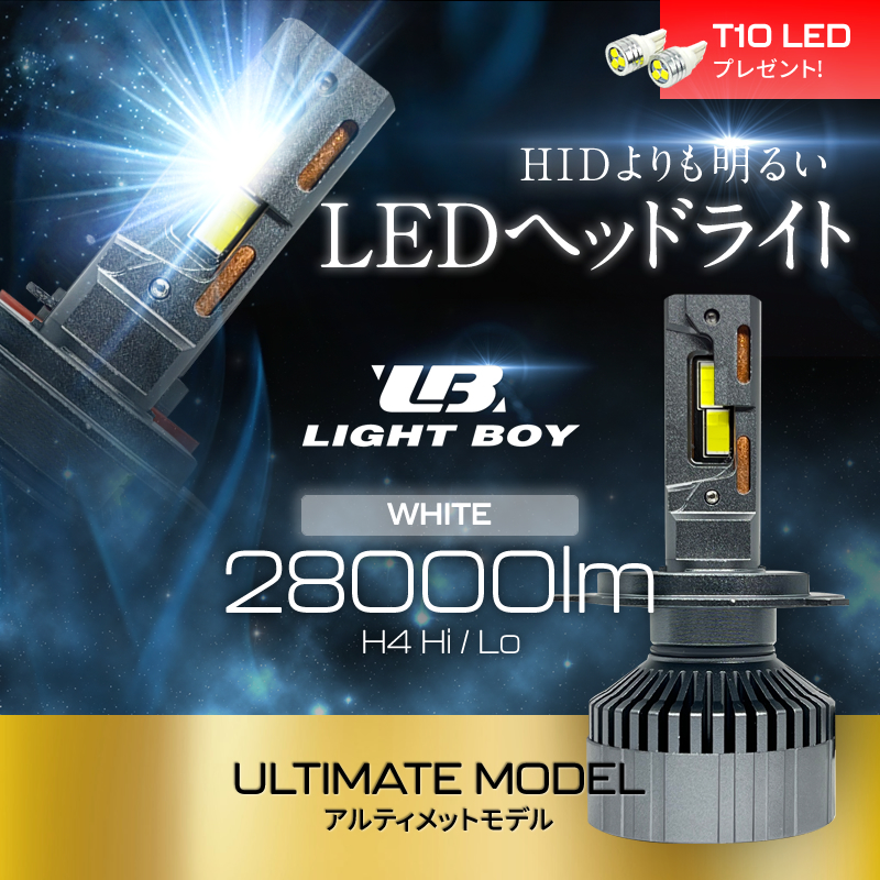  world 1 rank. brightness!? H4 Hi/Lo newest LED head light 28000LM evolution version Ultimate model historical strongest . light strongest lumen 