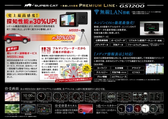 ◎送料無料◎ ユピテル レーザー＆レーダー探知機 GS1200 新品 の画像3