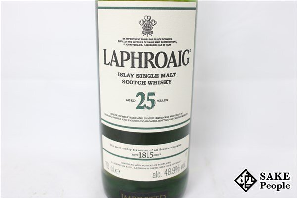 ◇注目! ラフロイグ 25年 シングルモルト700ml 48.9% 箱 冊子2枚付き スコッチの画像2