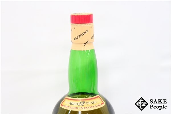 ◇注目! ザ・グレンリベット 12年 シングルモルト 赤アザミ 旧ボトル 1000ml 43% 箱付き スコッチの画像4
