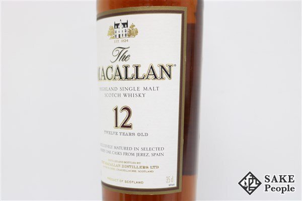 ◇注目! マッカラン シェリーオークカスク 12年 旧ボトル 350ml 40％ 箱 スコッチの画像5