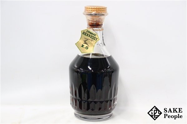 ◆注目! ジャズ ヘネシー XO バカラボトル クリスタル カラフェ 700ml 度数記載なし 巾着付き コニャック_画像2