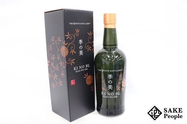 *1 jpy ~ season. beautiful Kyoto do Rizin 700ml 45% box attaching Gin Japan 