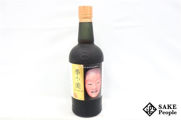 ●注目! 季の美 季能美 カスク エイジド 京都ドライジン 21th エディション 面 猩々 700ml 48% 箱付き ジン 日本_画像2