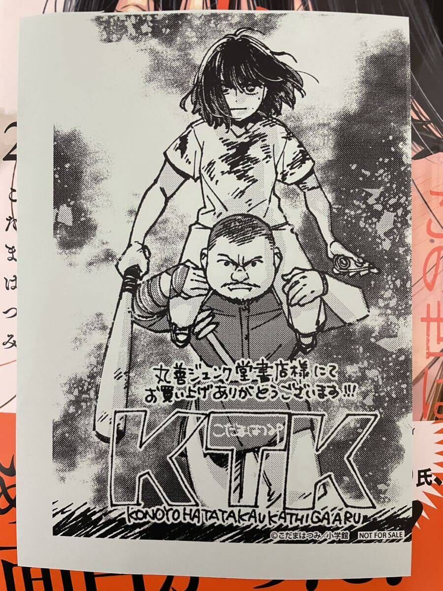 【直筆イラストサイン本】この世は戦う価値がある 2 こだまはつみ 新品 未読品 ざんげ飯 週刊スピリッツ サイン 色紙 サイン本の画像4