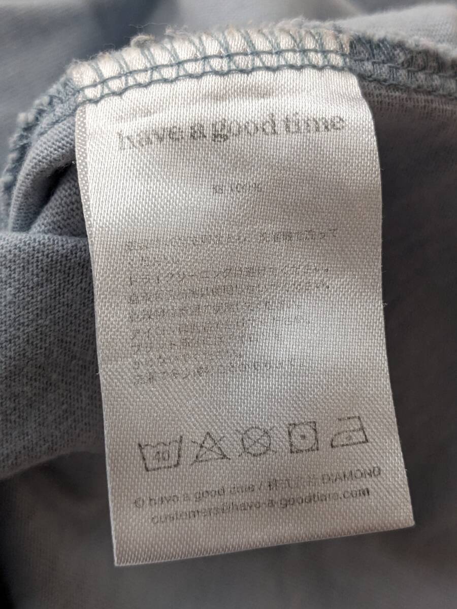 have a good time/ハブアグットタイム/フロントロゴTシャツ/SIZE X/ゆったりシルエット_画像9