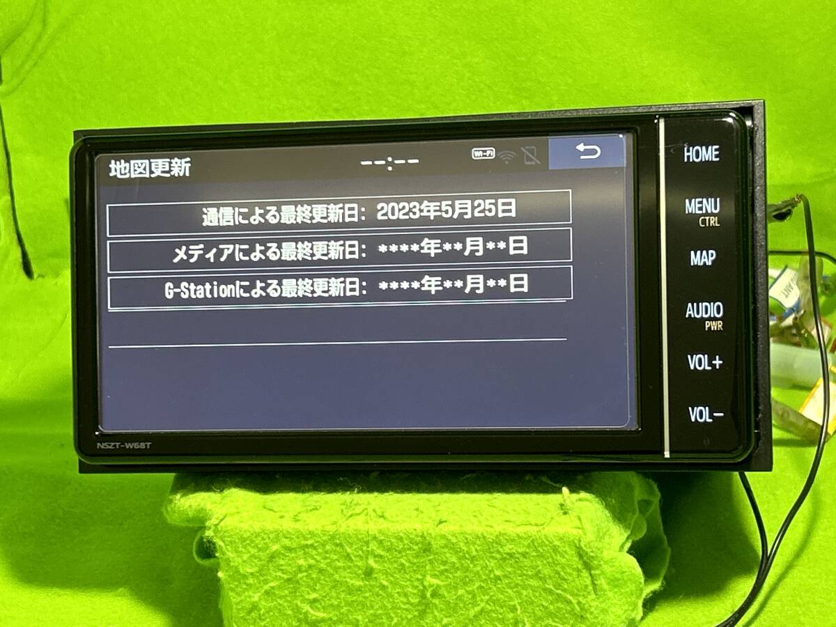  新品配線付 NSZT-W68T 地図更新2023年5月 トヨタ純正ナビ セキュリティロック解除済 Bluetooth対応 動作品保証付 SP341の画像4