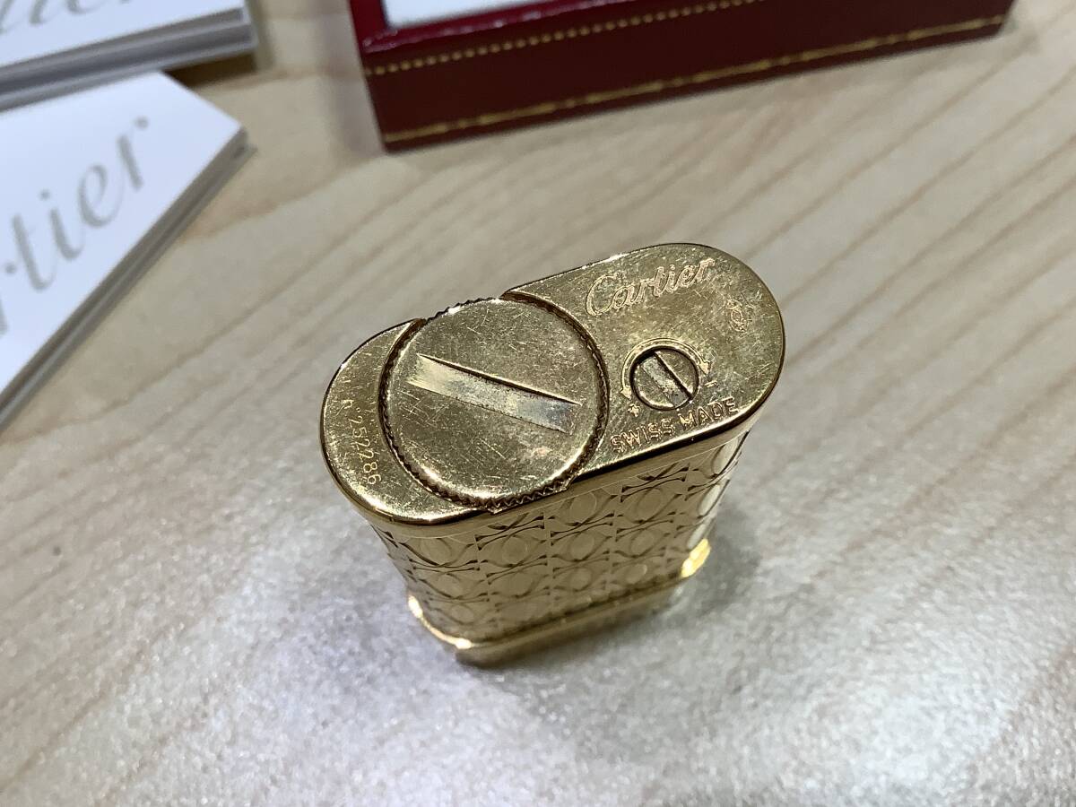 1849◆Cartier カルティエ ライター Cドゥ ガス ライター CA120135 ブランド 喫煙具 着火未確認 ゴールド ケースの画像4