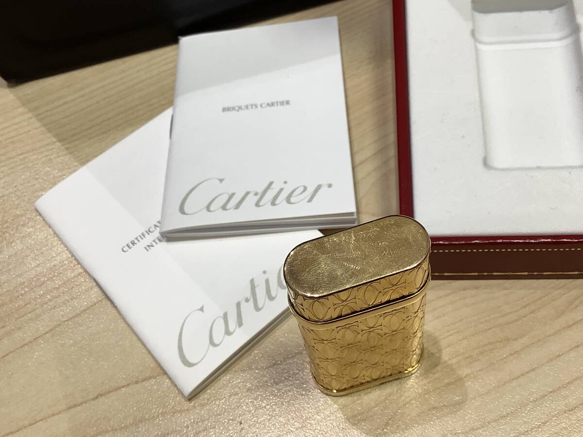 1849◆Cartier カルティエ ライター Cドゥ ガス ライター CA120135 ブランド 喫煙具 着火未確認 ゴールド ケースの画像5