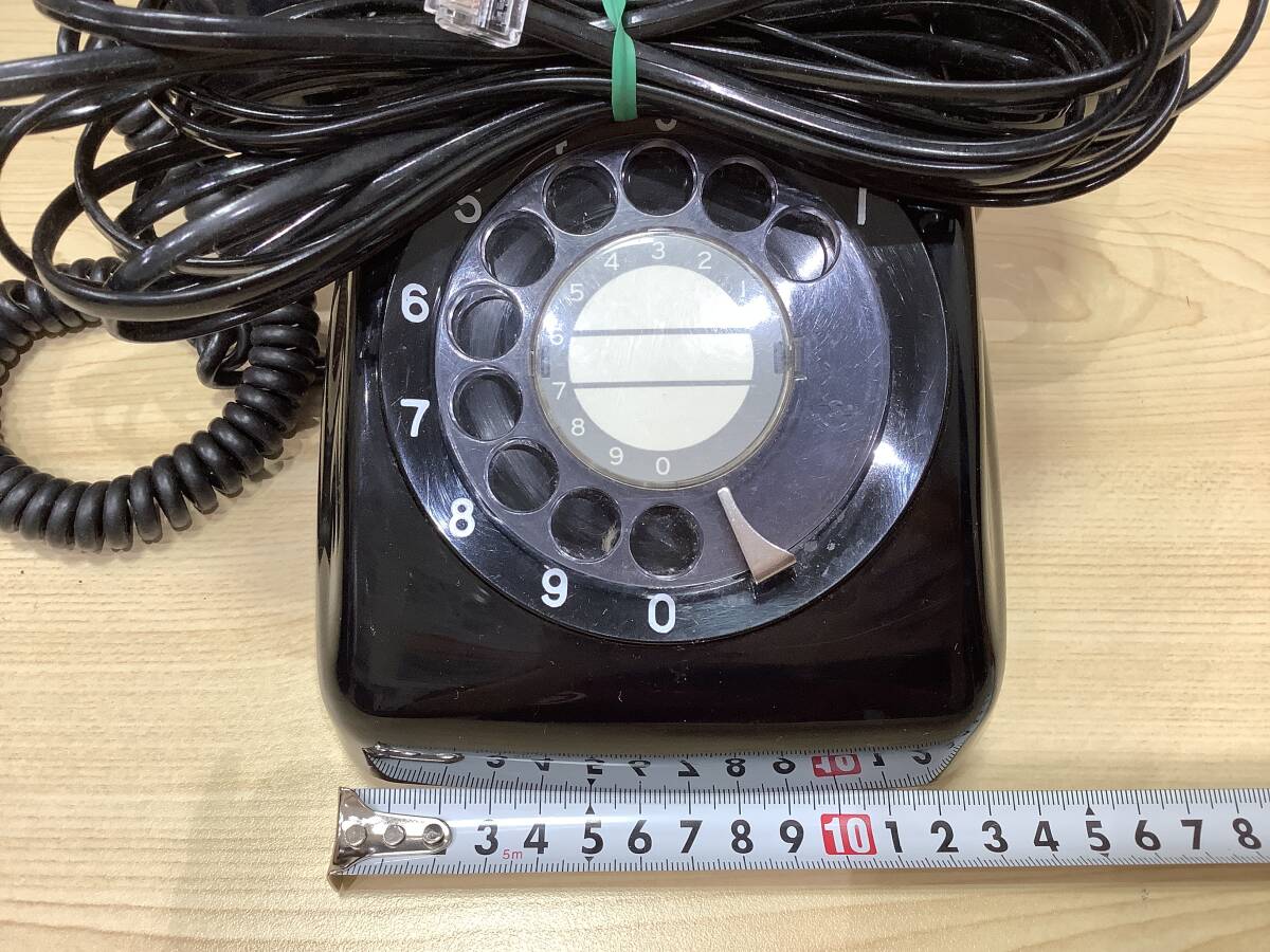 2000◆黒電話 600-A2 CL 昭和レトロ ダイヤル式電話 アンティーク 西日本電信電話 通電未確認_画像8
