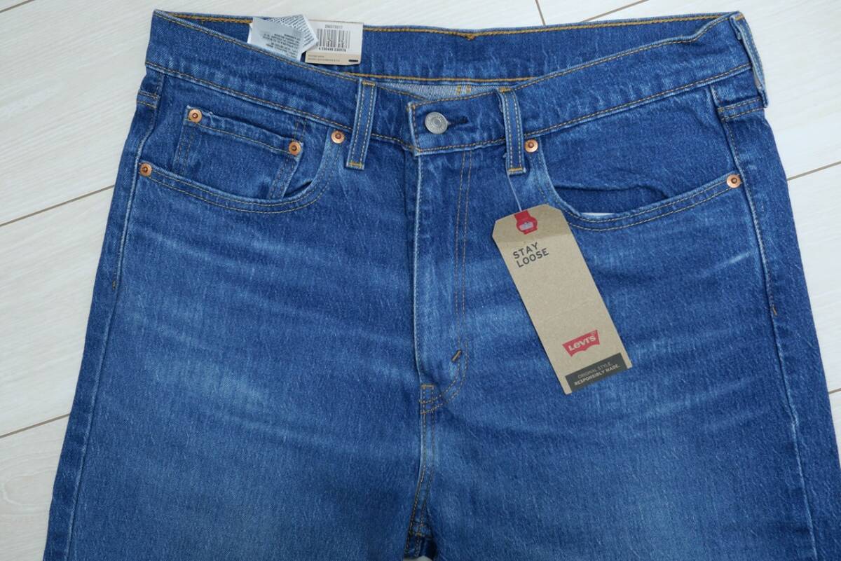 新品リーバイス29037-0017 W32 STAY LOOS ルーズストレート インディゴ・ミッドユーズド ストレッチデニム ステイルーズ Levi's メンズ_画像2