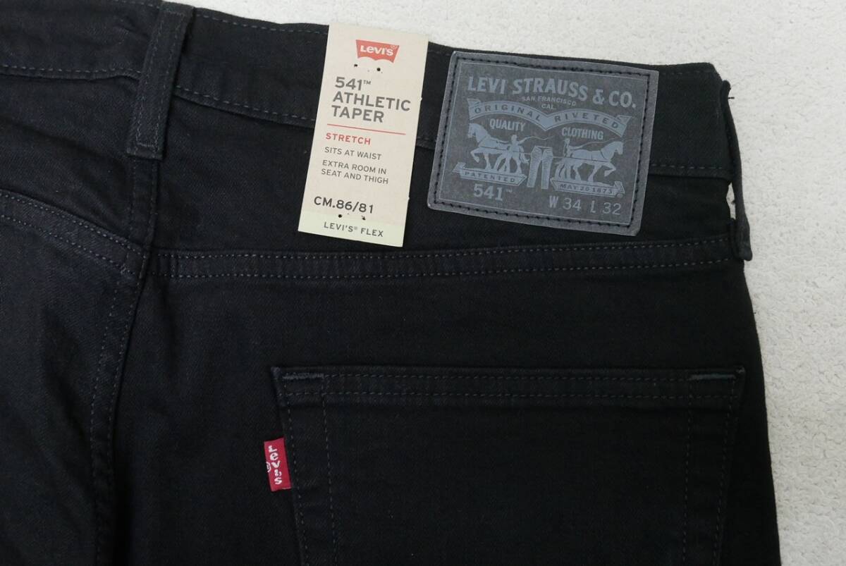 新品リーバイス18181-0422 W34 541 アスレチック テーパード ブラック 黒 ストレッチデニム Levi's メンズの画像5