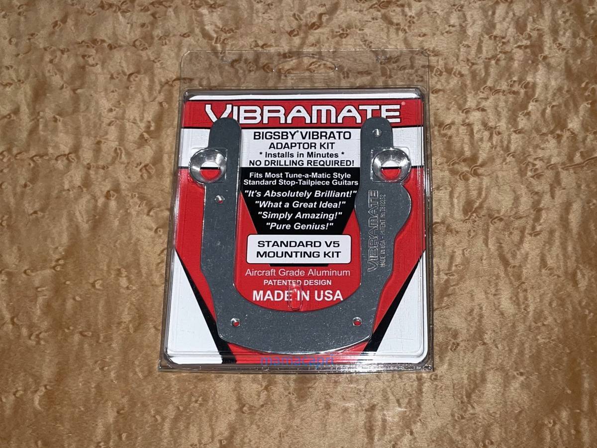 新品 Vibramate Standard V5 Mounting Kit Silver For Bigsbyビグスビー B5 ヴィブラメイト ビブラメイトUSA製 Ｇibsonギブソン等 シルバー_画像1