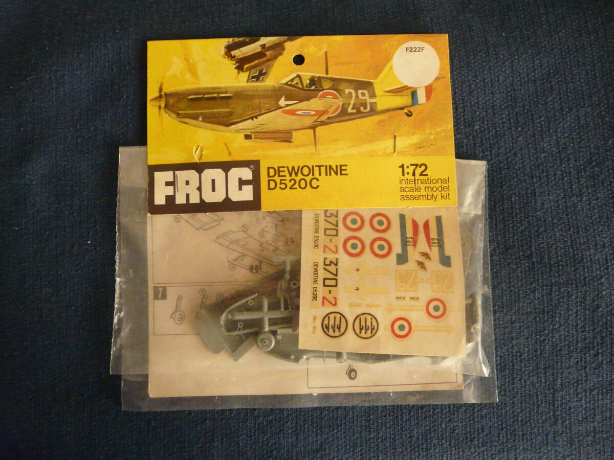 do boa chin D520C France Air Force fighter (aircraft) FROG 1/72 junk treatment postage 230 jpy 