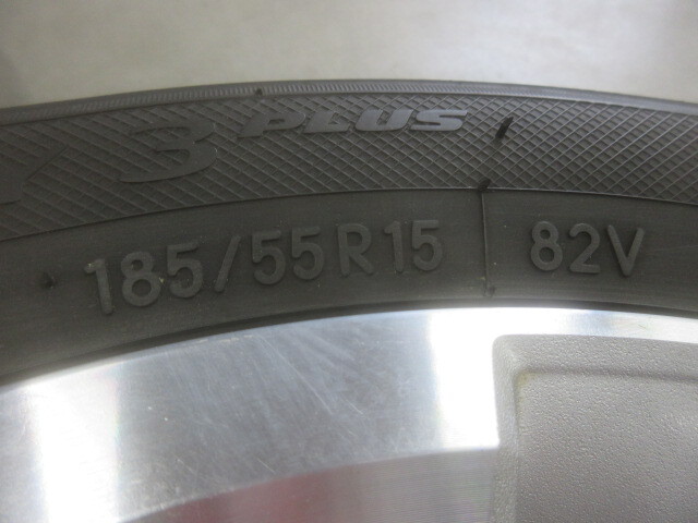 QNC21 bB 純正 アルミ ホイール 15インチ 15X6J+40・2023年製 185/55R15 NANOENERGY3 PLUS タイヤ付 4本_画像4