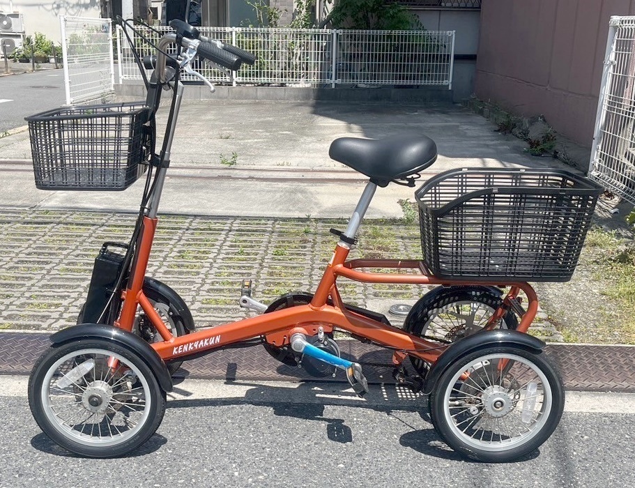 KYOEI 協栄製作所 電動アシスト付き 4輪自転車 けんきゃくん 電動自転車 ※直接引き取り限定 大阪市※ 動作確認済み(電動アシスト自転車)|売買されたオークション情報、Yahoo!オークション(旧ヤフオク!) の商品情報をアーカイブ公開 - オークファン(aucfan.com)