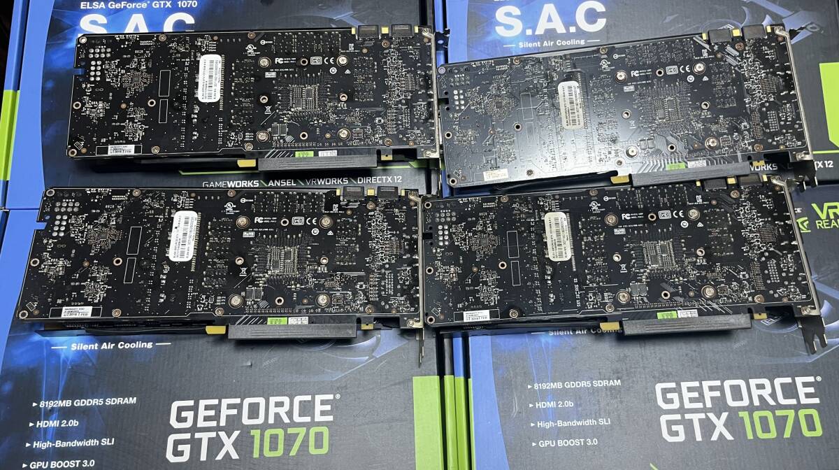ELSA NVIDIA GeForce GTX 1070 8GB S.A.C 4枚セットの画像3