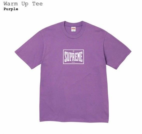 Supreme Warm Up Tee "Purple"シュプリーム ウォーム アップ Tシャツ "パープル"　M