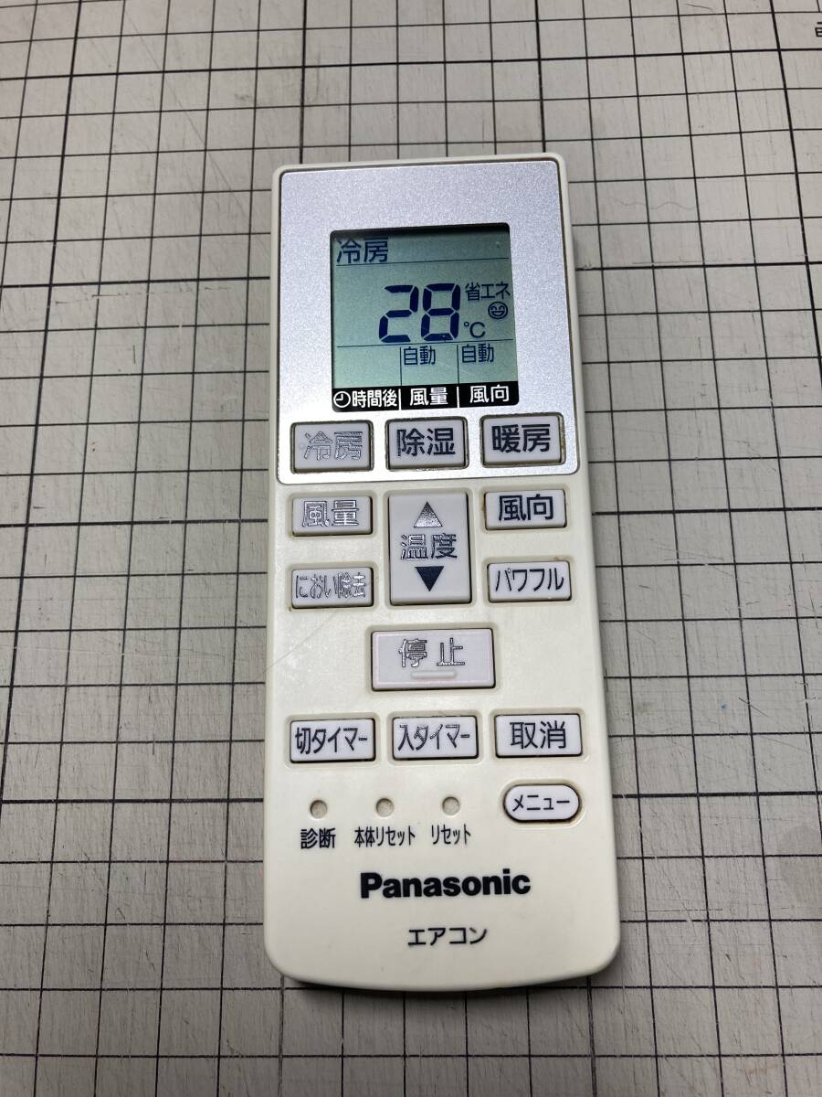 【中古】Panasonic エアコン用リモコン A75C3777_画像1