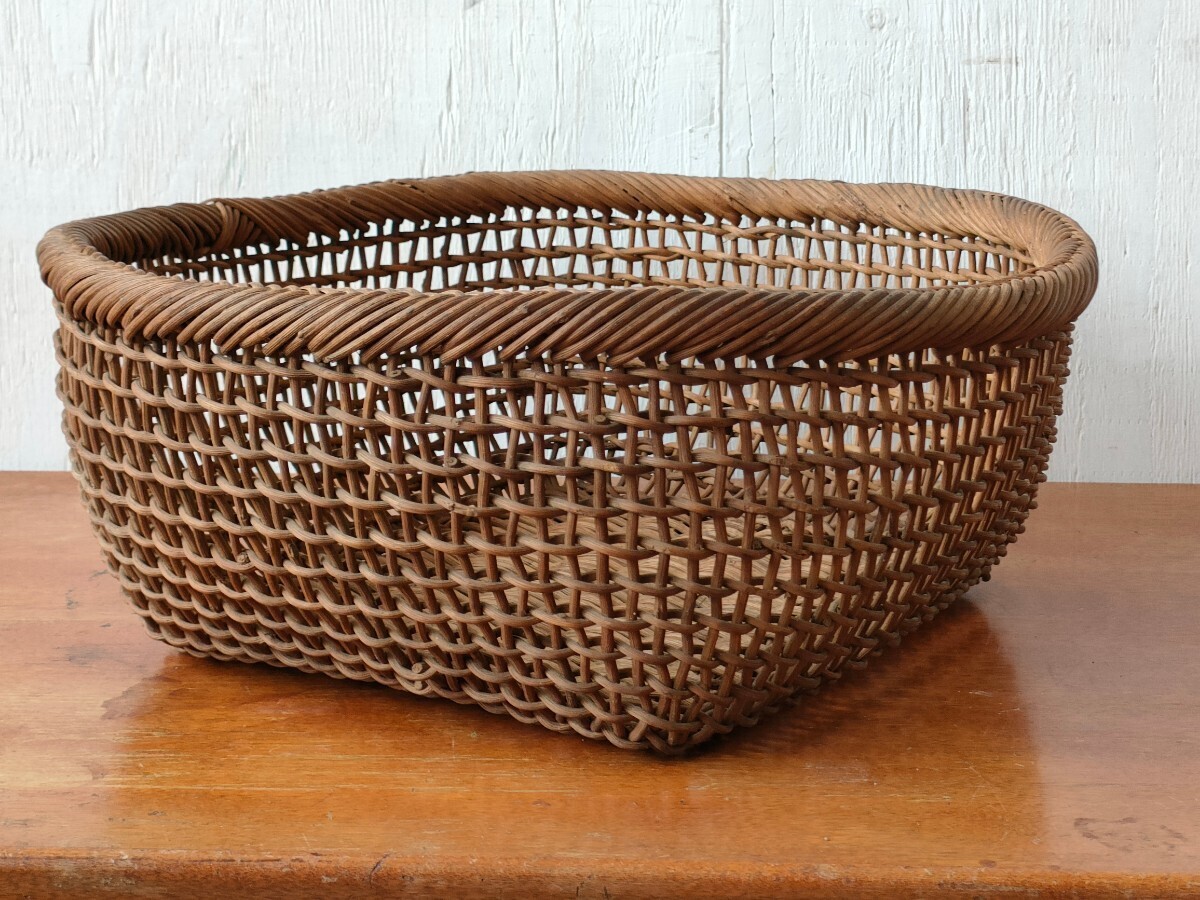 a...* flat basket large small eyes . soup braided basket 38cm... tree through domestic production guarantee / search # middle river . confidence one old .. old tool 